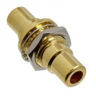 BPJJ02AUX цилиндрический соединитель, аудио переходник, RCA Jack - RCA Jack, гнездо-гнездо