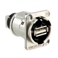 EHUSBABX адаптер, USB-A, USB-B, гнездо