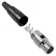 TA4FX соединитель, Mini XLR, 4 контакта, 5А, 125В AC