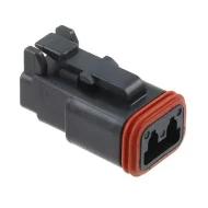 DT06-2S-E004 соединитель прямоугольный, Plug, Female Socket, 2 позиции, 0.5А