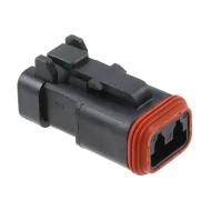 DT06-2S-EP06 соединитель прямоугольный, Plug, гнездо, 2 позиции, 0.5А