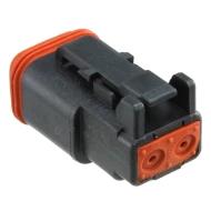 DT06-2S-P012 соединитель прямоугольный, Plug, Female Socket, 2 позиции, 0.5А