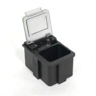 SM0880 контейнер ESD, Box, Bin, Closable, пластик, проводящий, крышка в комплекте
