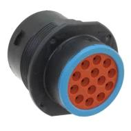 HDP24-18-14PE соединитель, Receptacle Housing, 14 позиций, 18-14 размер вставки, IP68