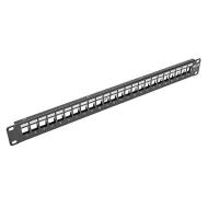 N062-024-KJ-SH коммутационная панель, Modular Panel, Keystone, 24 порта, 1 ряд