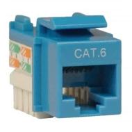 N238-001-BL вставка Keystone, RJ45, IDC, Cat6