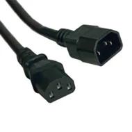 P004-001 шнур питания, IEC 320-C14 - IEC 320-C13, 10А, 100-250В, 18 AWG