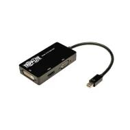 P137-06N-HDV интерфейсный адаптер, DisplayPort - Mini to DVI, HDMI, VGA, Thunderbolt Compatible