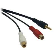P315-06N кабельная сборка, аудио, 1ый разъем Phono (RCA) Jack (2), 2ой разъем Phone Plug 3.5мм, стерео, 15.2см