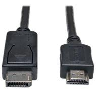 P582-020 кабель-адаптер, DisplayPort Male to HDMI-A Male, 6.10м, Round, Unshielded