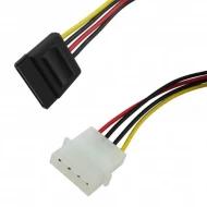 P944-06I кабель питания, ATA/SATA, 15-контактный SATA (гнездо) на 4-контактный (штекер), 0.50 футов