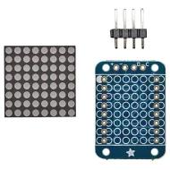 872 светодиодная матрица, I2C, 64 светодиода, зеленый