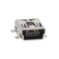 MUSB-B5-S-RA-SMT-PP-T/R разъем USB, mini B, 5 контактов, 1А, 30ВAC