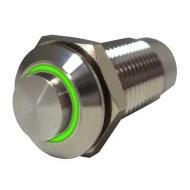 SW-PB7-07LB42CRRG12V переключатель кнопочный, Anti-Vandal, SPST, 1А, 36В, 12В