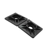 AL-MP-1000-0-C держатель кабельной стяжки, Quad Opening, Polyamide (PA66), Nylon 6/6, Black