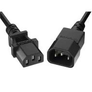 PWCD-C13C14-15A-03F-BLK кабель силовой, IEC 320-C14 - IEC 320-C13, 250В, 15А