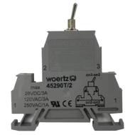 45290T/2 переключатель тумблерный, On-On, 3А (AC/DC), 120В AC, 28В DC