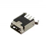 651005136421 разъем USB, USB 2.0, mini B, 5 контактов, 1А, 30В (AC)