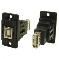 CP30707N разъем, USB, DUALSLIM USB2.0, USB-B, USB-A