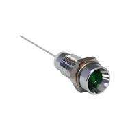 19030001 индикатор панельный, LED, зеленый, 2.2В, 10мА, 20мкд