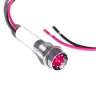 19050353WEC индикатор LED, Red, 24В, 20мА, 80мкд