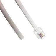 513-26-6400-WH-0025F патч-корд, Flat, Straight Cable, 6p4c (RJ11, RJ14), 7.62м