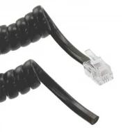 523-26-4400-BL-0005F кабель, Flat, Coiled Cable, 4p4c, 1.52м