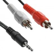 770-10043-00050 кабельная сборка, Phono (RCA) Plug (2), Phone Plug 3.5мм, Stereo, 50.00см