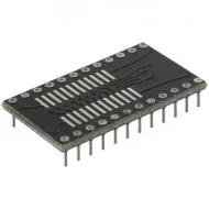 24-650000-10 переходник для микросхем, SMD-DIP, SOIC, 24 позиции, 1.27мм