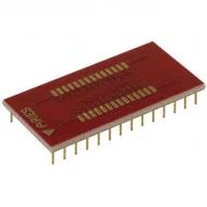 28-650000-11-RC адаптер для микросхем, SMD to DIP, SOIC, 28 позиций, 1.27мм