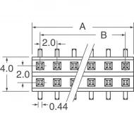 55508-312TRSLF разъем, гнездо на плату, 12 позиций, 200В, 2А
