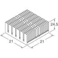 ATS-55210W-C1-R0 радиатор, для BGA, 21x21x24.5мм, 6.5°C/Вт