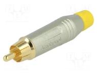 ACPR-SYL разъем цилиндрический, Phono (RCA) Plug, Male, Mono, 10А