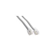 MP-5FRJ11STWS-014 патч-корд, Flat, Straight Cable, Plug to Plug, 6p4c (RJ11, RJ14), 4.27м