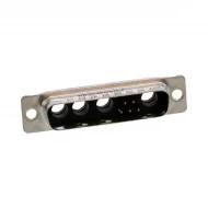 DB9W4PA00LF разъем D-Sub, Plug, 9 позиций, 300В, 7.5А