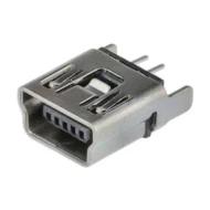 UE25BE5510H разъем, USB - mini B, 5 контактов, Receptacle