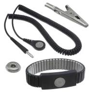 09187 ремешок на запястье с проводом, Coiled, 4mm Snap Socket, 1.83м