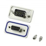 15-000453 разъем D-sub, Receptacle, 9 позиций, 7.5А, 125В