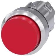 3SU10500BB200AA0 кнопка, круглая, красная, без подсветки, с фиксацией