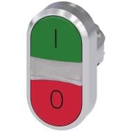 3SU10513AB420AK0 переключатель, TWIN BUTTON, MOM, зеленый/красный, с подсветкой