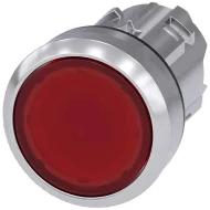 3SU10510AB200AA0 кнопка, круглая, красная, с подсветкой, 22мм