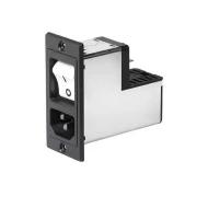 DG12-CBDWM150C0-000-C6135-820-1000-00 входной разъем питания, IEC 320-C14, 10А, 250В AC, с фильтром