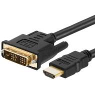 SNX_DVI_HDMI-25FT кабель, DVI-D Single Link Male to HDMI-A Male, 7.62м, круглый, черный