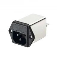 FN261-4-06 модуль ввода питания, IEC 320-C14, 4А, 250В AC, с фильтром