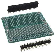 710-0016-03 плата разработки, Raspberry Pi Zero, Protoboard, Plated Through Hole