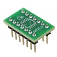 LCQT-TSSOP14 переходник, SMD to DIP, TSSOP, 14 позиций, 0.65мм шаг