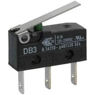 DB3CB1LB переключатель мгновенного действия, SPDT, 100мА, 125В, Lever