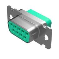 RD9S00GE0/AA разъем D-Sub, Receptacle for Female Contacts, 9 позиций, 2 ряда, IP65/IP67