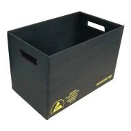 37512 контейнер для хранения, 17" x 13" x 8-3/4", 1 x 10^6 до < 1 x 10^9 Ом