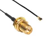 W9037BD0100 коаксиальный кабель, RP-SMA to IPEX MHF4, 100мм, 50 Ом, 8 ГГц